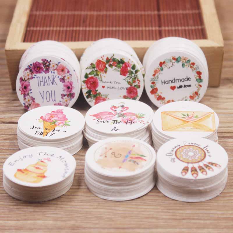 Kraft Hang Tag - クラフト紙ラベル,3cm,100g,ギフト,クッキー,結婚式,特別オファー,300個