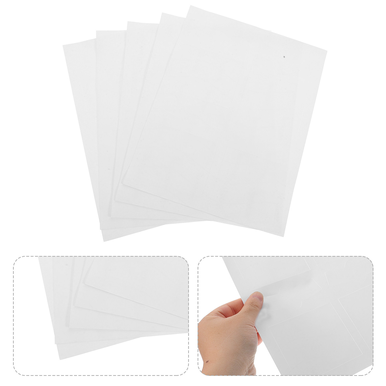 Sticker Label Template - 10枚入り 防水ワインラベルステッカー プリンタ対応 空白テンプレート ボトル・瓶用 段ボール・プラスチック・紙