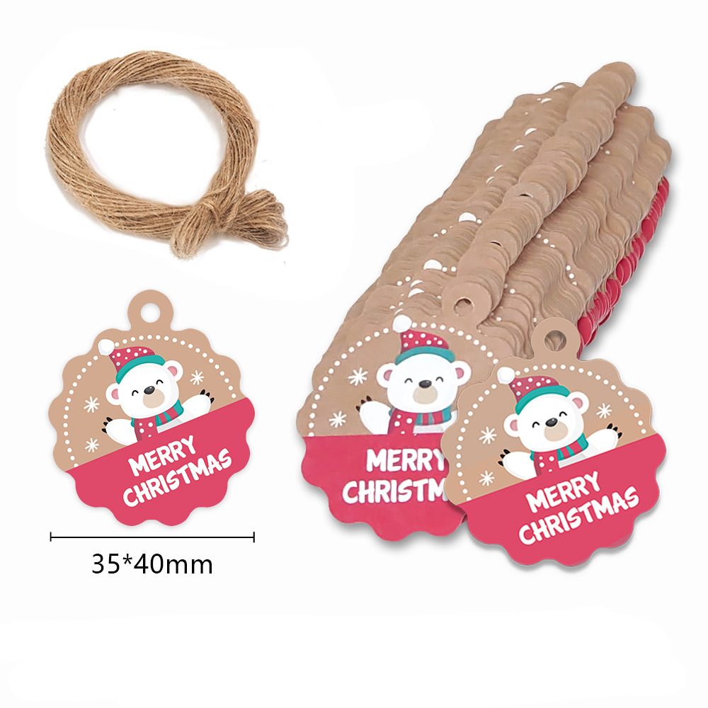 メリークリスマスクラフト紙カードラベル、DIYハングタグ、s - Kraft Hang Tag のレビューと価格