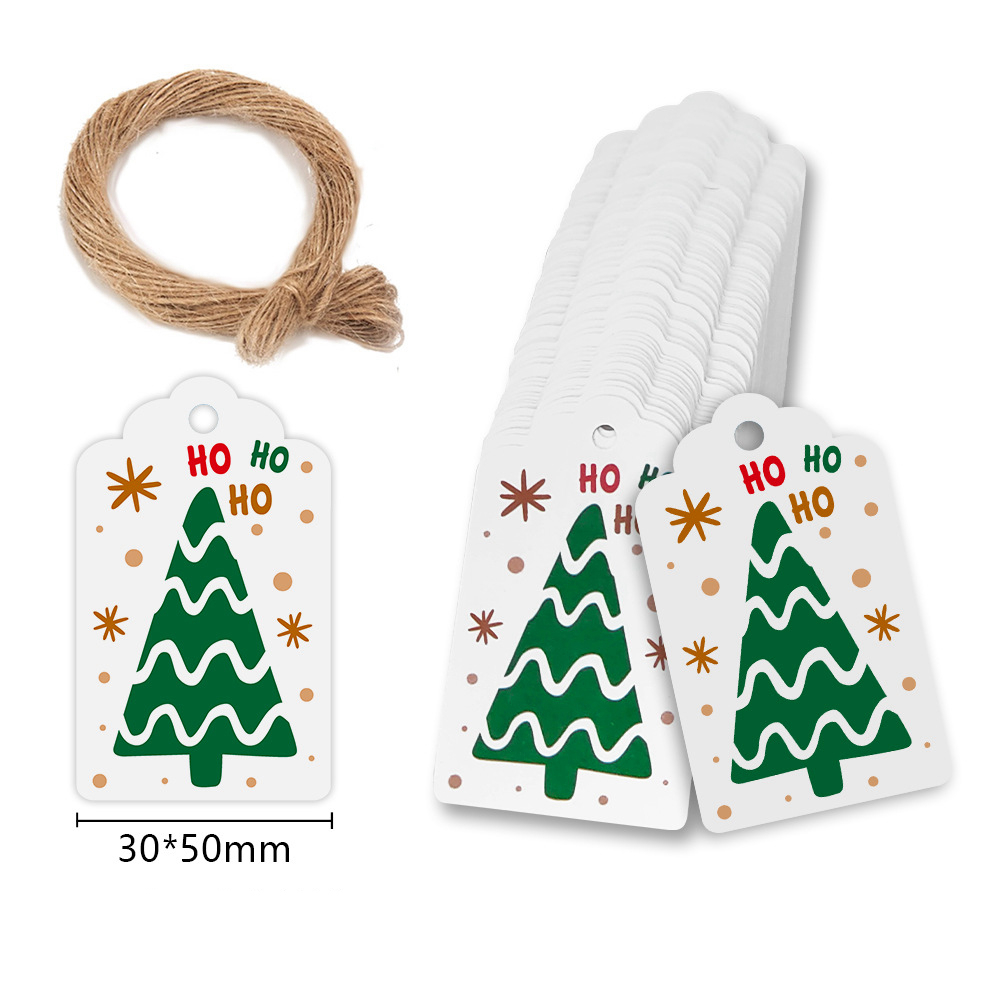 メリークリスマスタグクラフト紙カードラベル DIY ハングタ - Kraft Hang Tag のレビューと価格